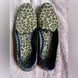 Rothy's Leopard Print Flats - Black and Tan
